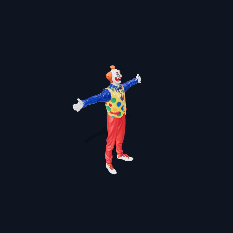 Colorful Clown Outfit model pack